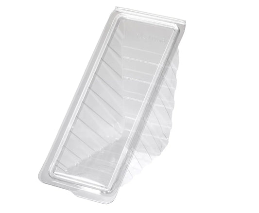 Deep Fill Hinged Sandwich Wedge rPET container