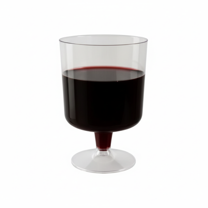 200ml plastic stemmed wine glass high quality product shot