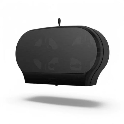 Black Twin Jumbo Toilet Paper Dispenser (JT2)