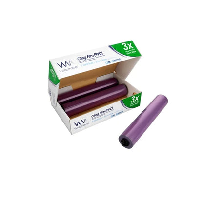Wrapmaster Cling Film Refill 30cm x 300m – 3 Rolls | Compatible with Wrapmaster 3000