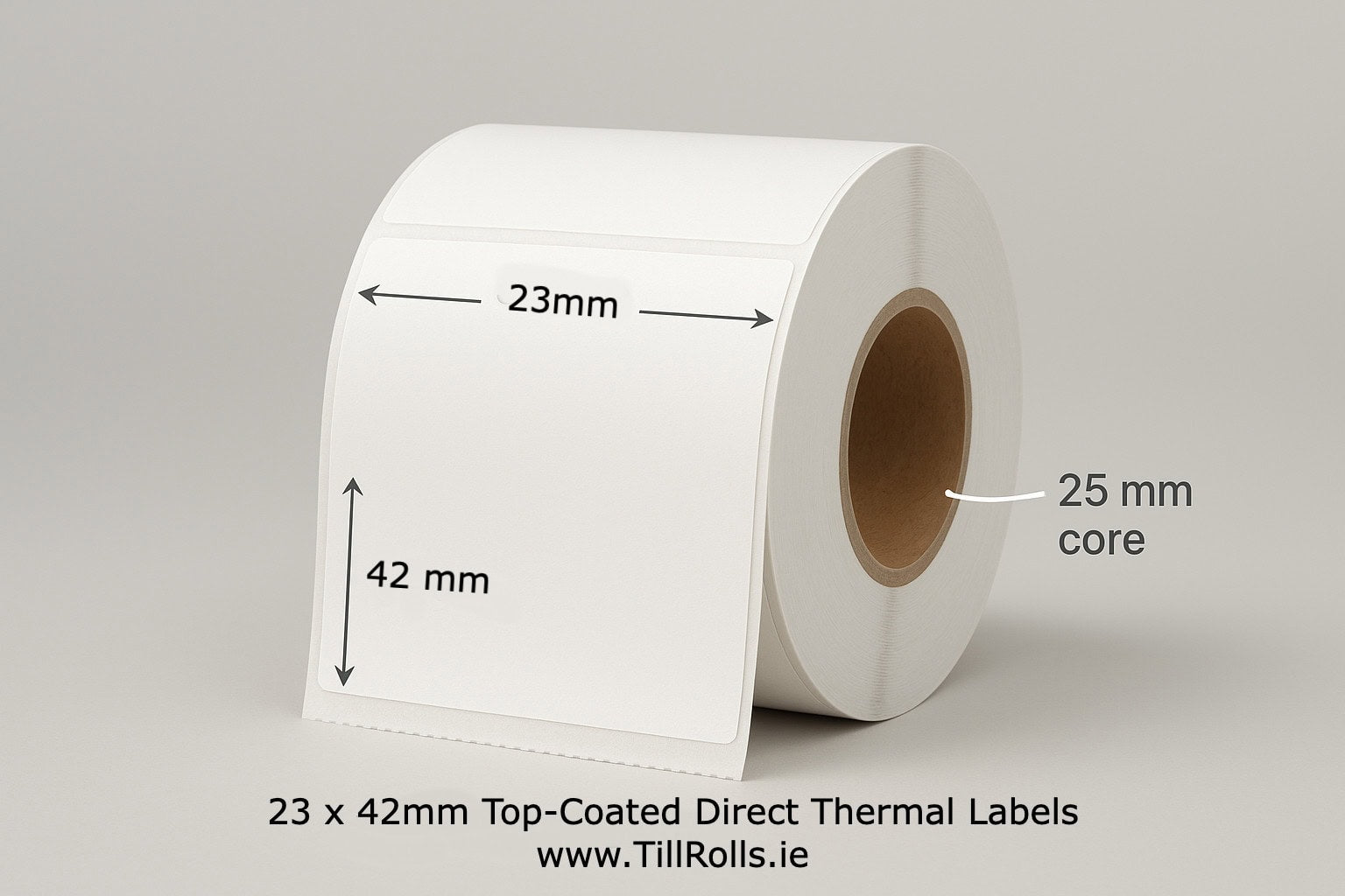 23x42mm Zebra Labels - High-Quality Thermal Roll 