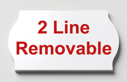 White Price Gun Labels 26mm x 16mm Double Line Removable (Box of 10 Rolls)