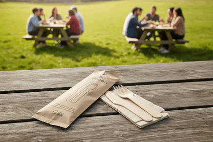 3 in 1 Wooden Cutlery Set – Picnic