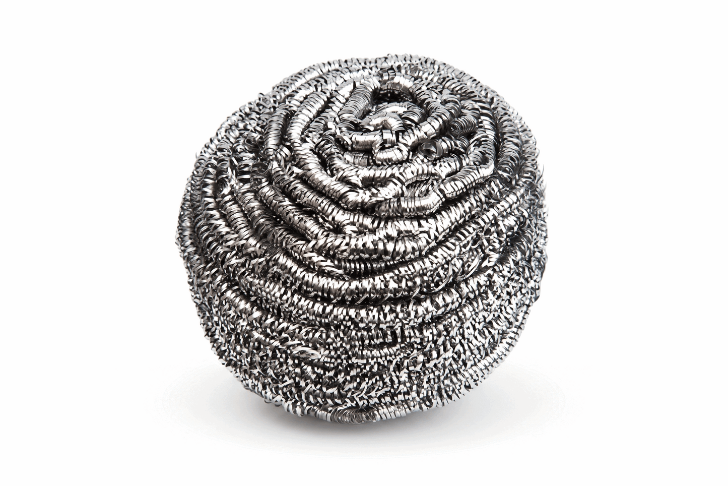40g Stainless Steel Scourer ball on a white background