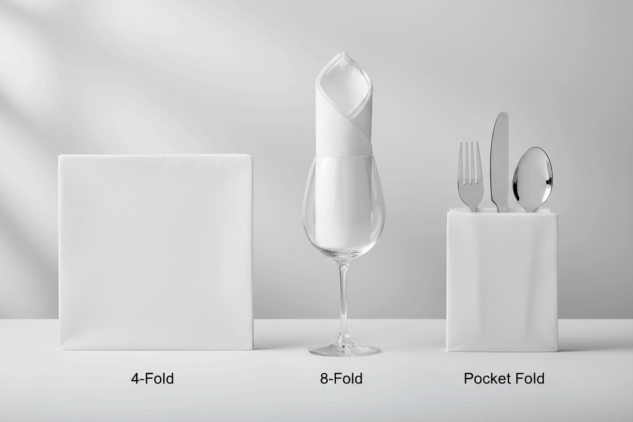 Logic8 Napkin Fold Comparison
