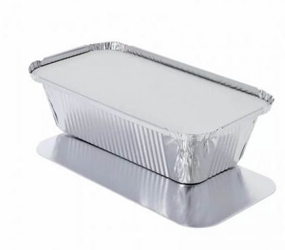 4x8" No.6A Foil Container with Lid – Takeaway & Catering