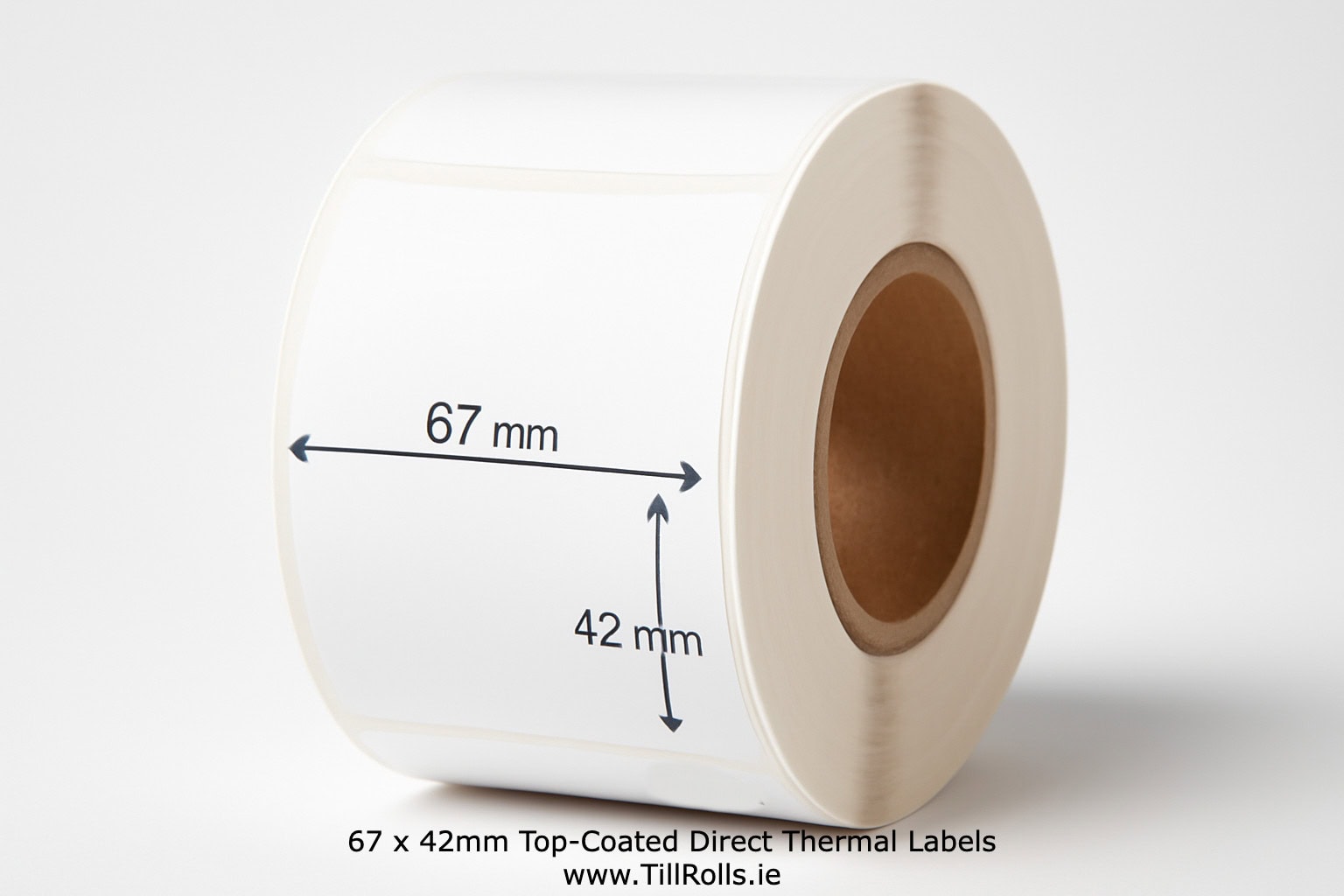 67x42mm Zebra DT Labels | 67x42mm Zebra Label |  Z-Select 2000D