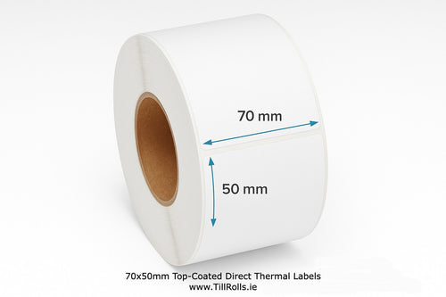 Zebra Compatible Labels | 70x50mm | 1000 Labels/Roll | Product Labels (Min. 2 Rolls)