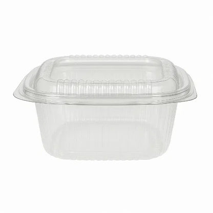 750cc Square Hinged Salad Containers rPET | 400 Pack | FREE Ireland Delivery
