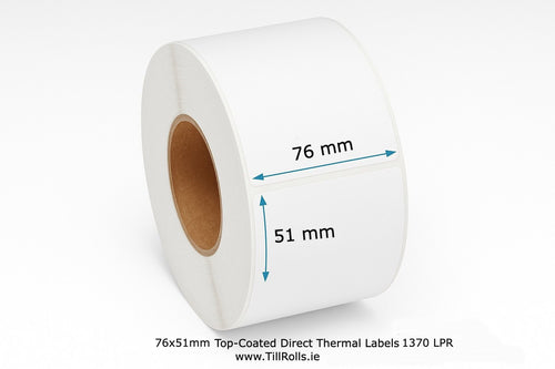 Zebra 800263-205 Compatible Labels | 76x51mm | 1370 Labels/Roll | Direct Thermal (Min. 2 Rolls)