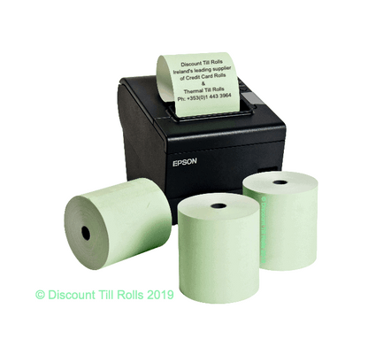 80mm Green Thermal Till Rolls | 80x70mm Eco-Signal Receipt Paper | 20 Roll Box | Ireland