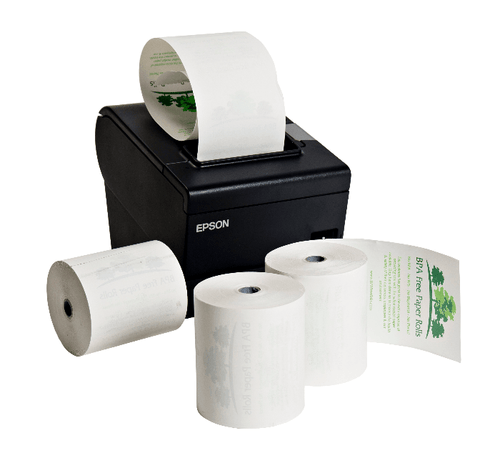 80x70mm Phenol-Free Thermal Till Rolls | BPA-Free | 20 Roll Box | Ireland