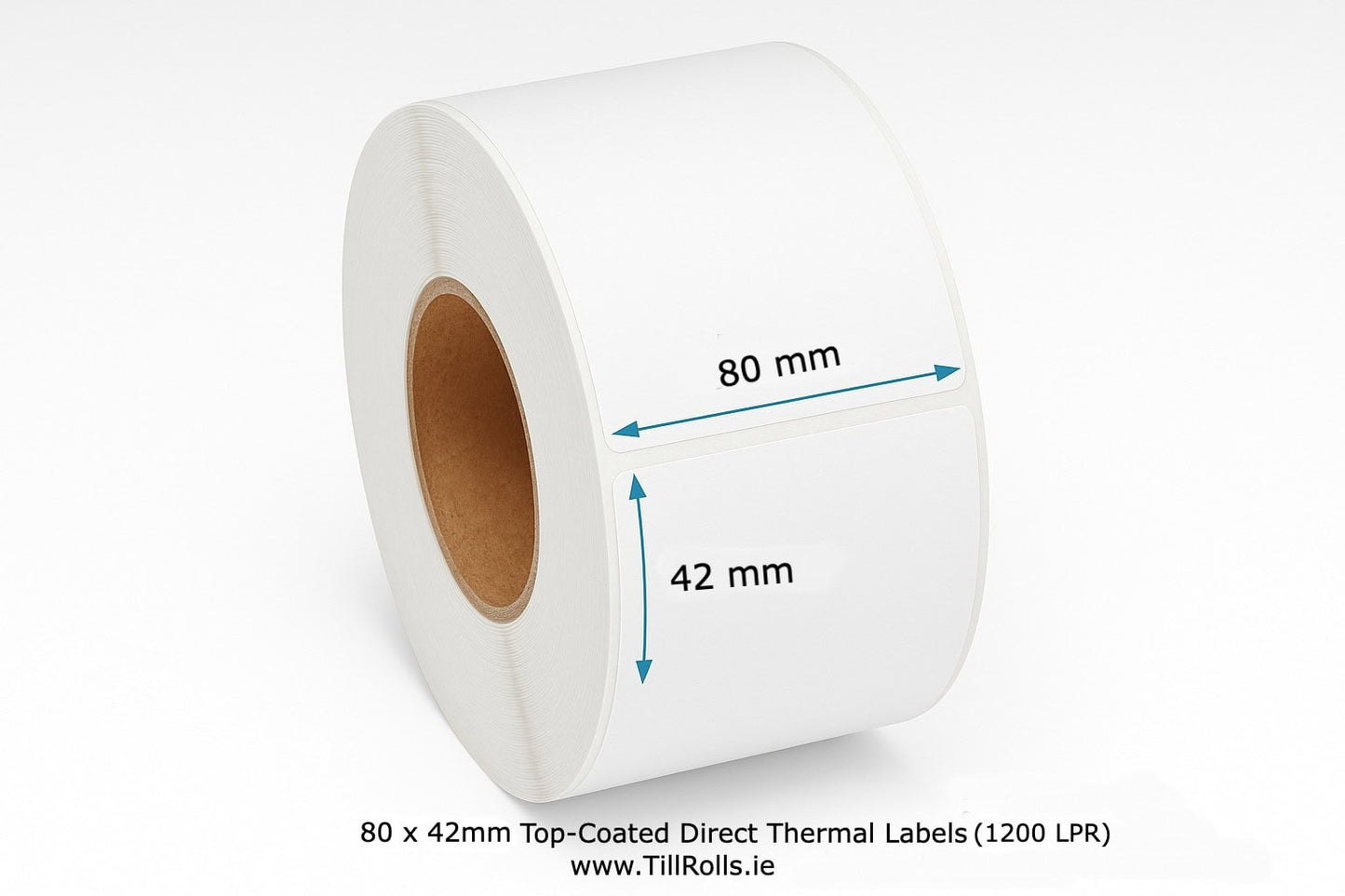 80x42mm Zebra DT Labels | 800264-155 Label |  Z-Select 2000D