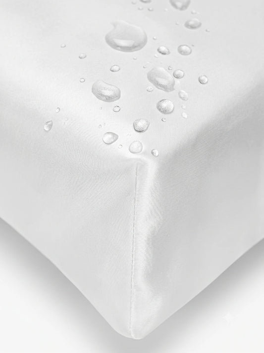90cm x 90cm White Silk Table Slipcovers | Case of 100 | Hotels, Weddings & Events Ireland