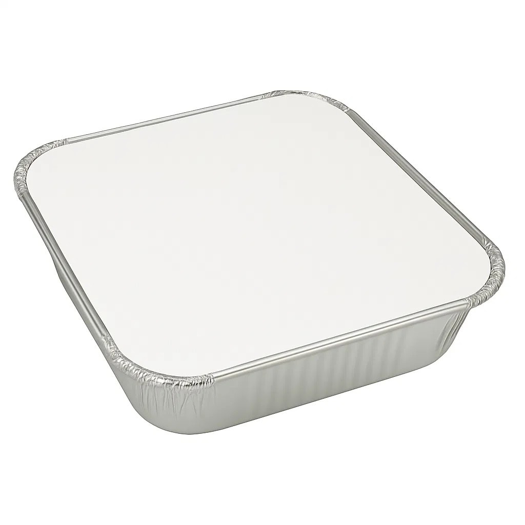 9x9" Foil Container & Lid – Bulk Catering Containers Ireland