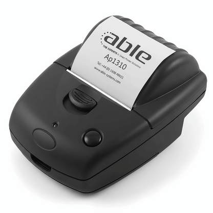 Compact ABLE Ap 1310 Thermal Printer on White Background