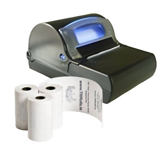 ATA Cool Blue Taxi Meter Rolls | 57x45mm Thermal Paper | 50 Roll Box | Ireland