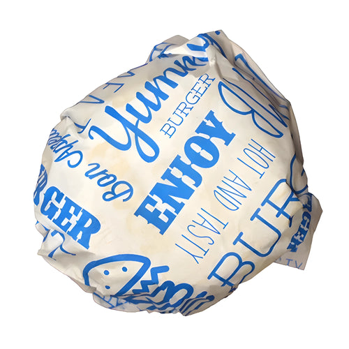 Blue Burger Wrap 250x300mm | Grease Resistant Paper Wraps Ireland (1000/Case)