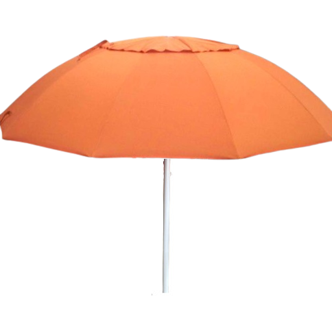 Orange Racecourse bookmakers umbrella on a white background