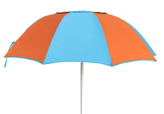 Custom Orange/Light Blue Bookmakers Umbrella