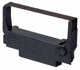 Black ERC30/34/38 Ink ribbon cartridge on a white background