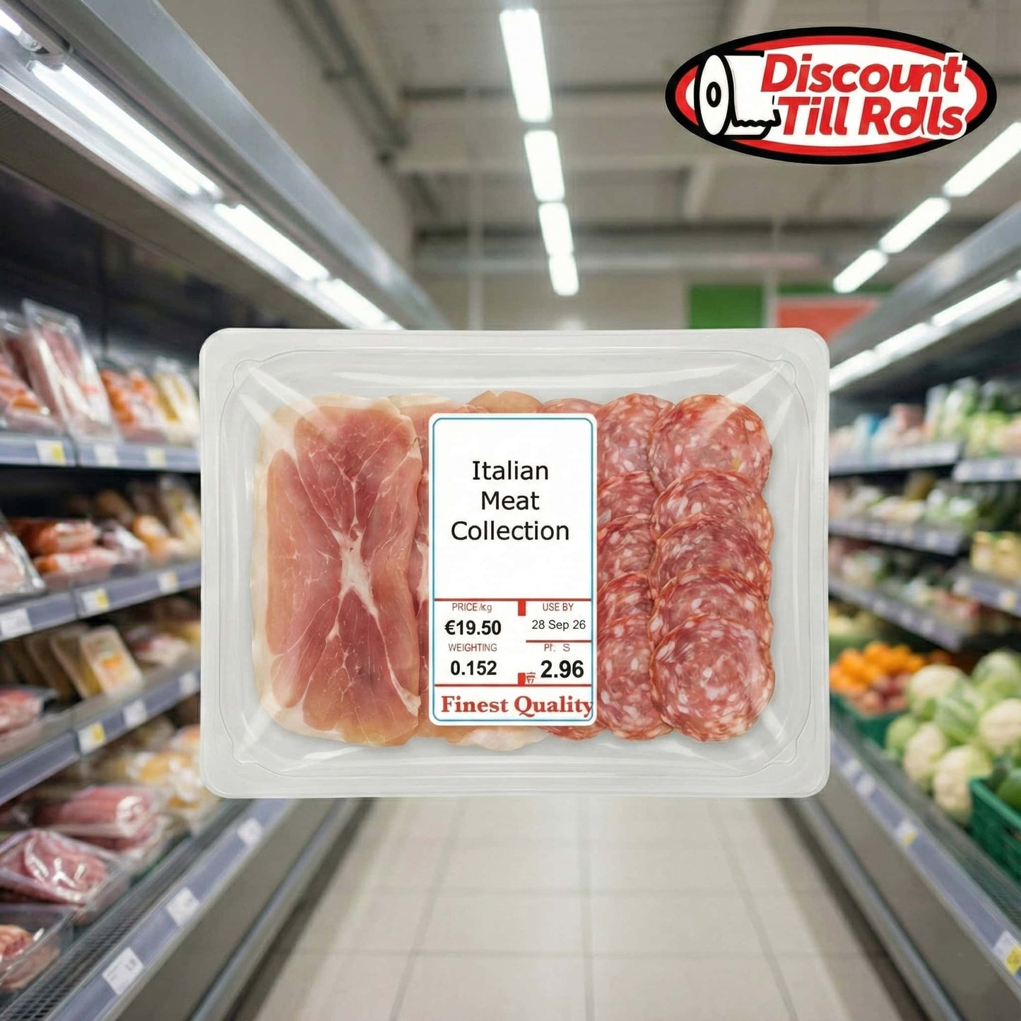 Finest Quality Deli Scale Labels | 38x70mm | 600 Thermal Labels/Roll | Ireland (Min. 6 Rolls)