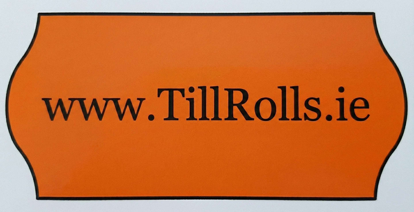 Orange price Gun Label