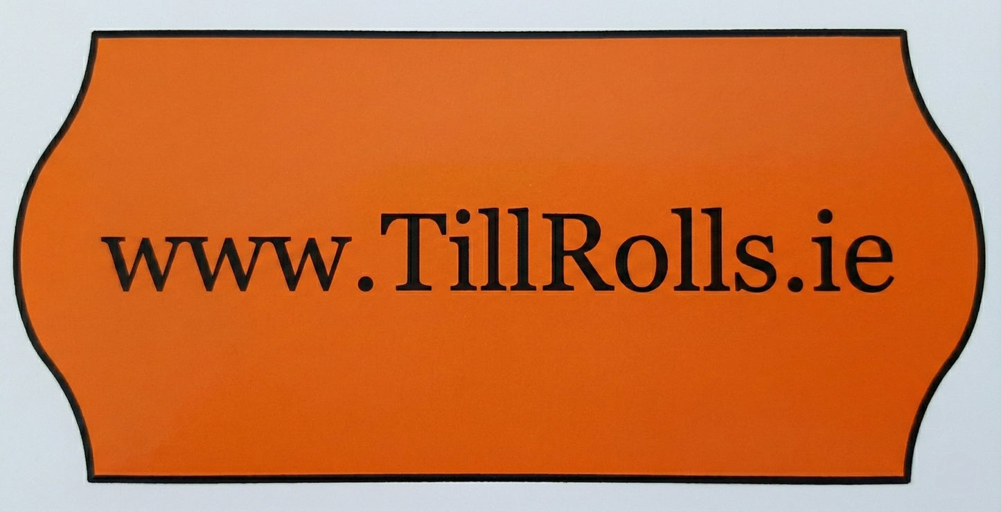 Orange price Gun Label