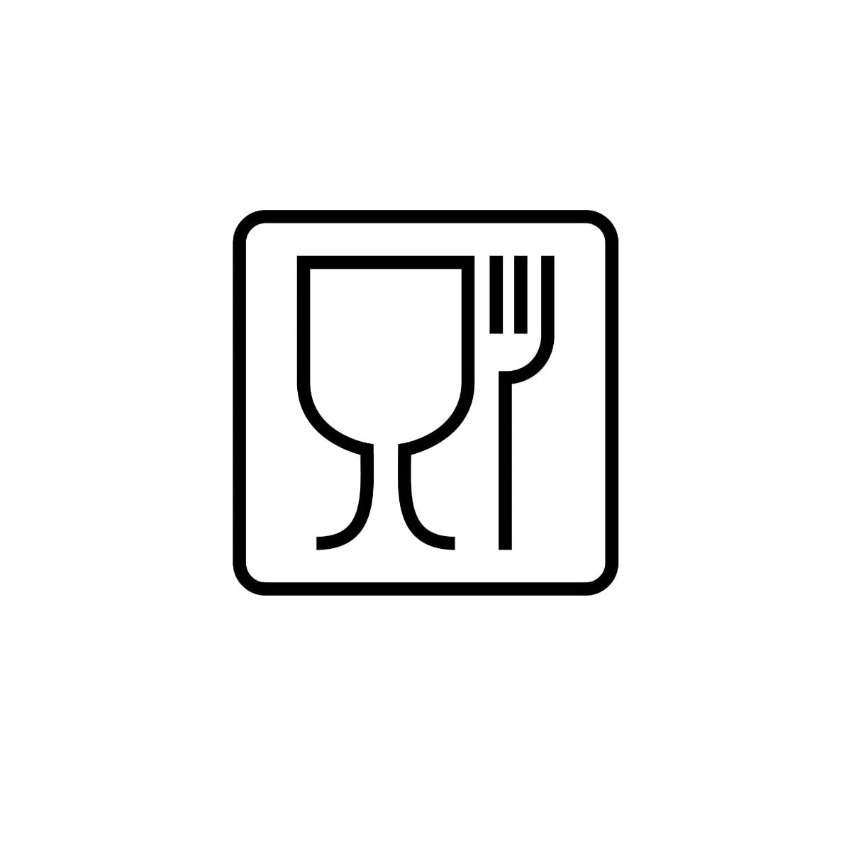food safe logo on  a white background