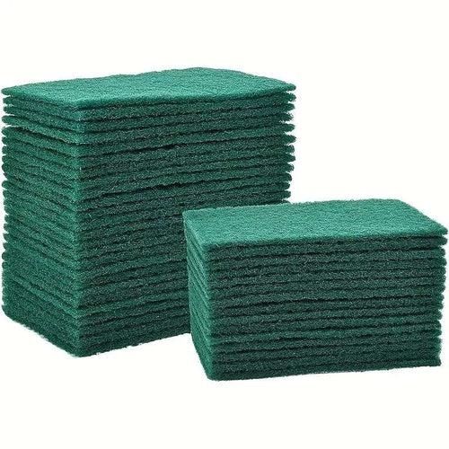 Green Scouring Pads 9x6" | 5 x 10 Pack | Bulk Scouring Pads Ireland