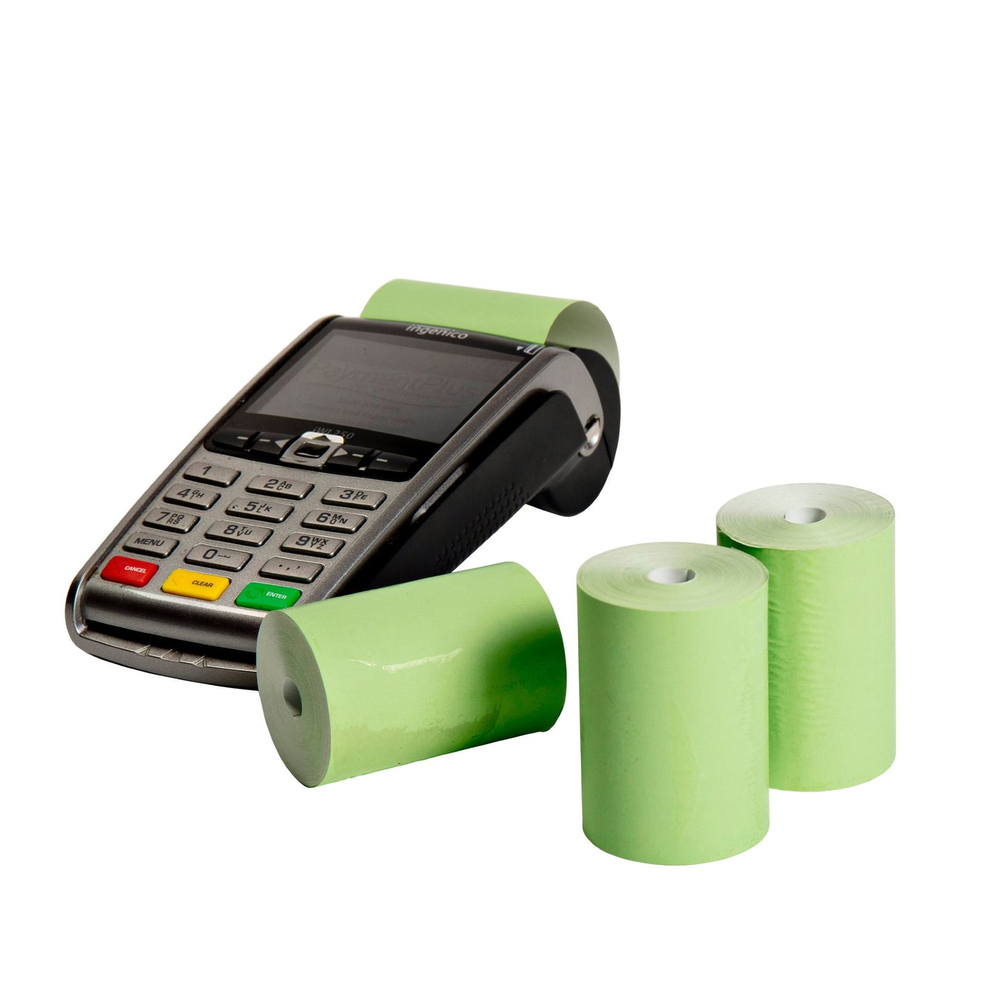 57x40mm Green Visa Rolls | 57x40 Green Credit Card Rolls | 57x40mm Green Rolls  