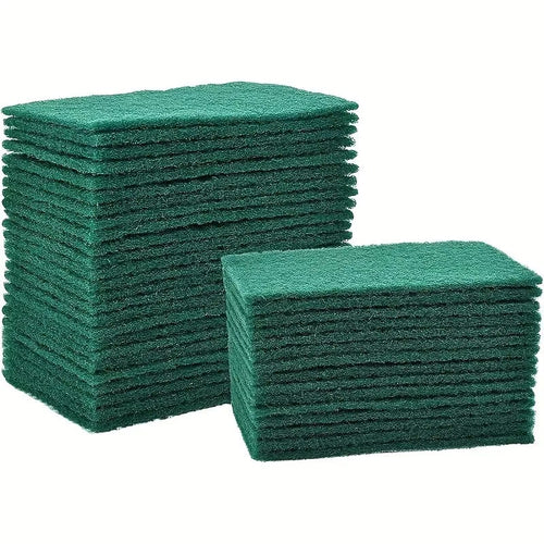 Green Scouring Pads 9x6" | 5 x 10 Pack | Bulk Scouring Pads Ireland