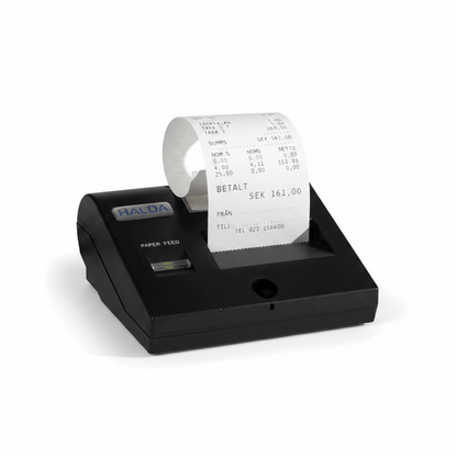 Halda P12 Thermal Taxi Printer on White Background
