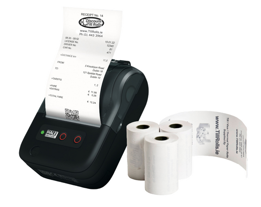 Hale TPD-02 Taxi Receipt Rolls - Clear, Legible, and Protect Your Printer
