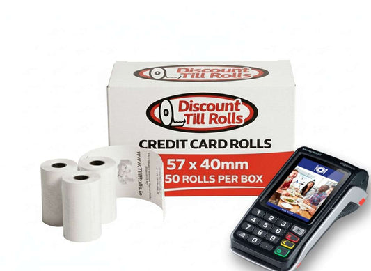 Ingenico Move5000 Credit Card Rolls with Eco-Friendly Paper Core - Buy Now at Discount Till Rolls