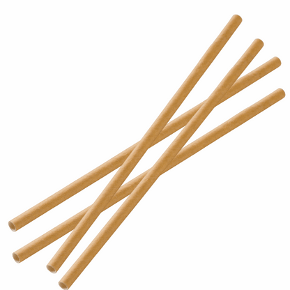 Durable Kraft Bamboo 4ply Paper Straws | Biodegradable & Compostable   