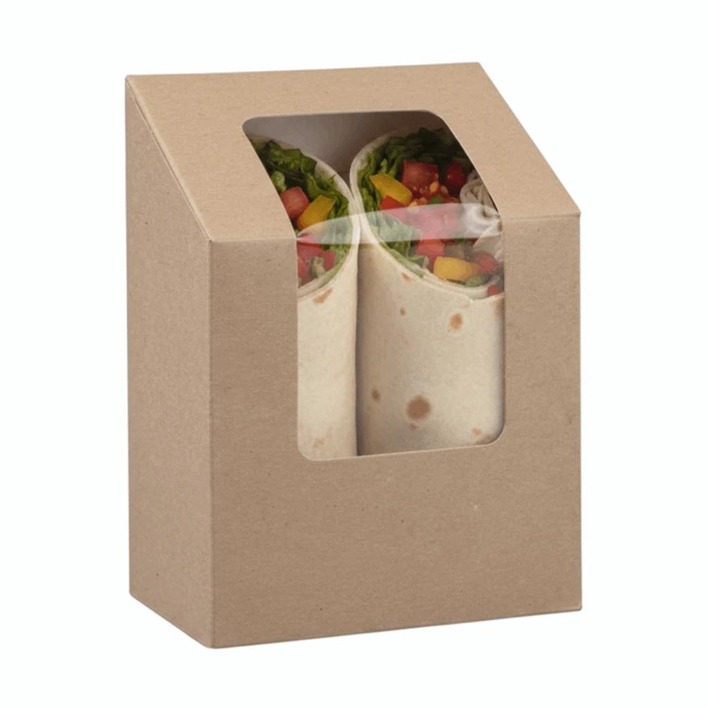Kraft compostable Wrap/Tortilla pack