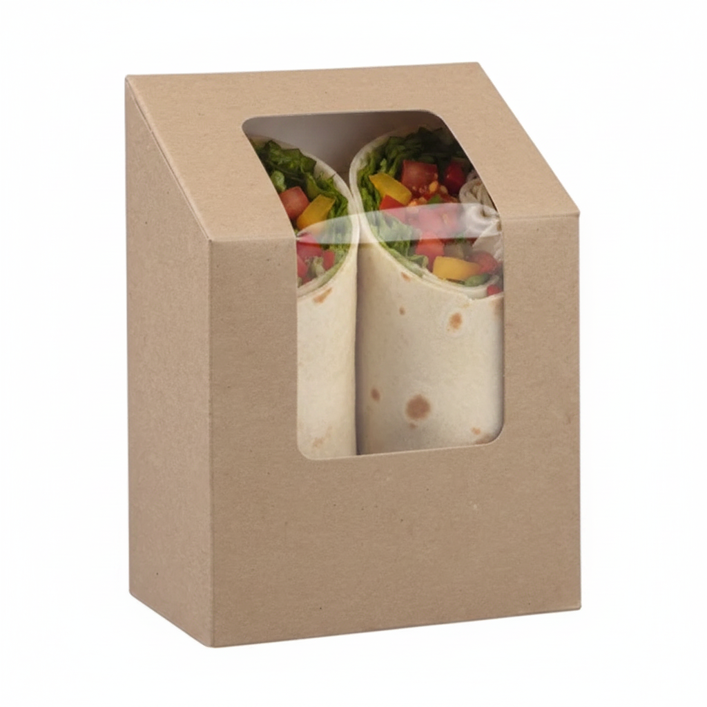 Kraft compostable Wrap/Tortilla pack