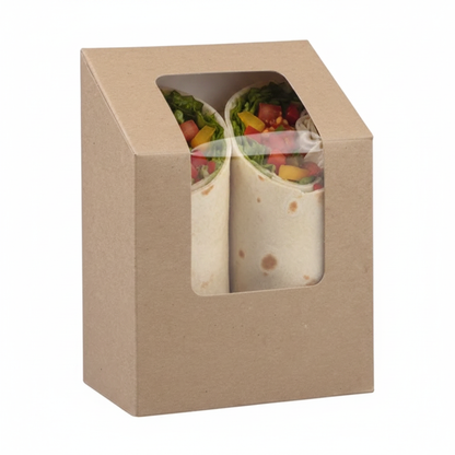 Kraft compostable Wrap/Tortilla pack
