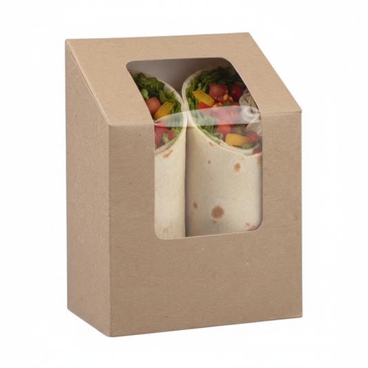 Kraft compostable Wrap/Tortilla pack