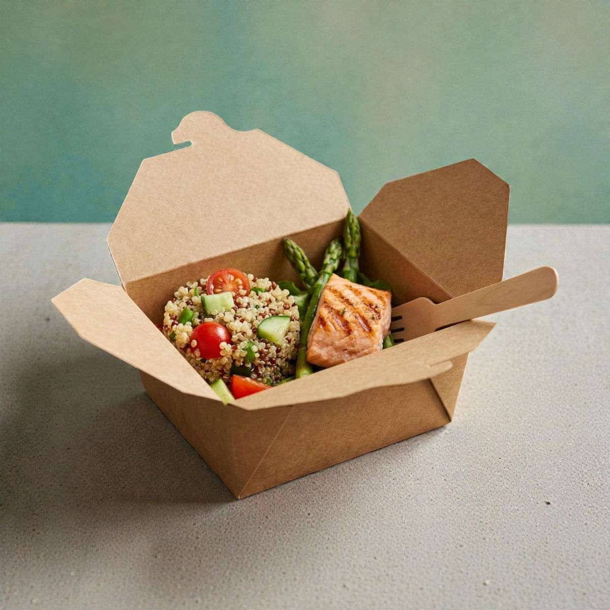 Kraft No.1 Biobox 26oz | 450 Boxes/Case | Food Containers Ireland
