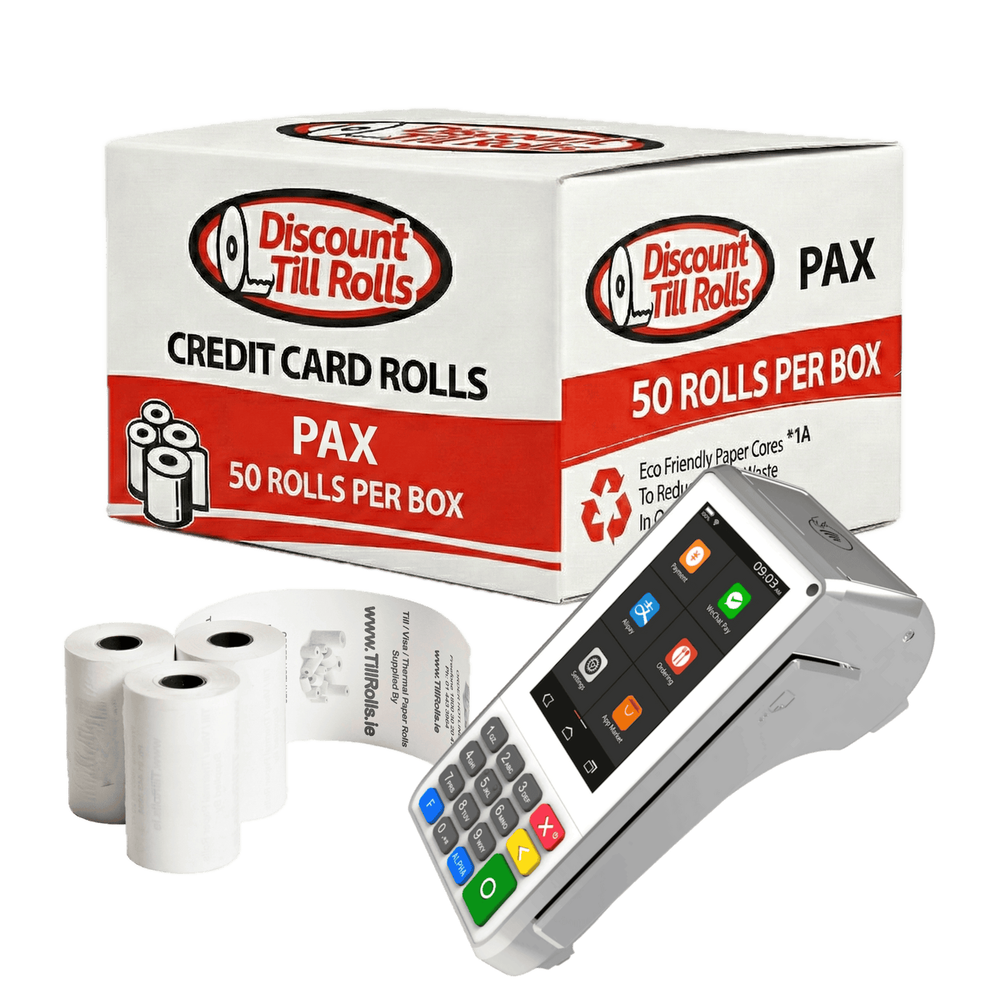 Get Fast Delivery on PAX A80 Credit Card Rolls - Order Today!