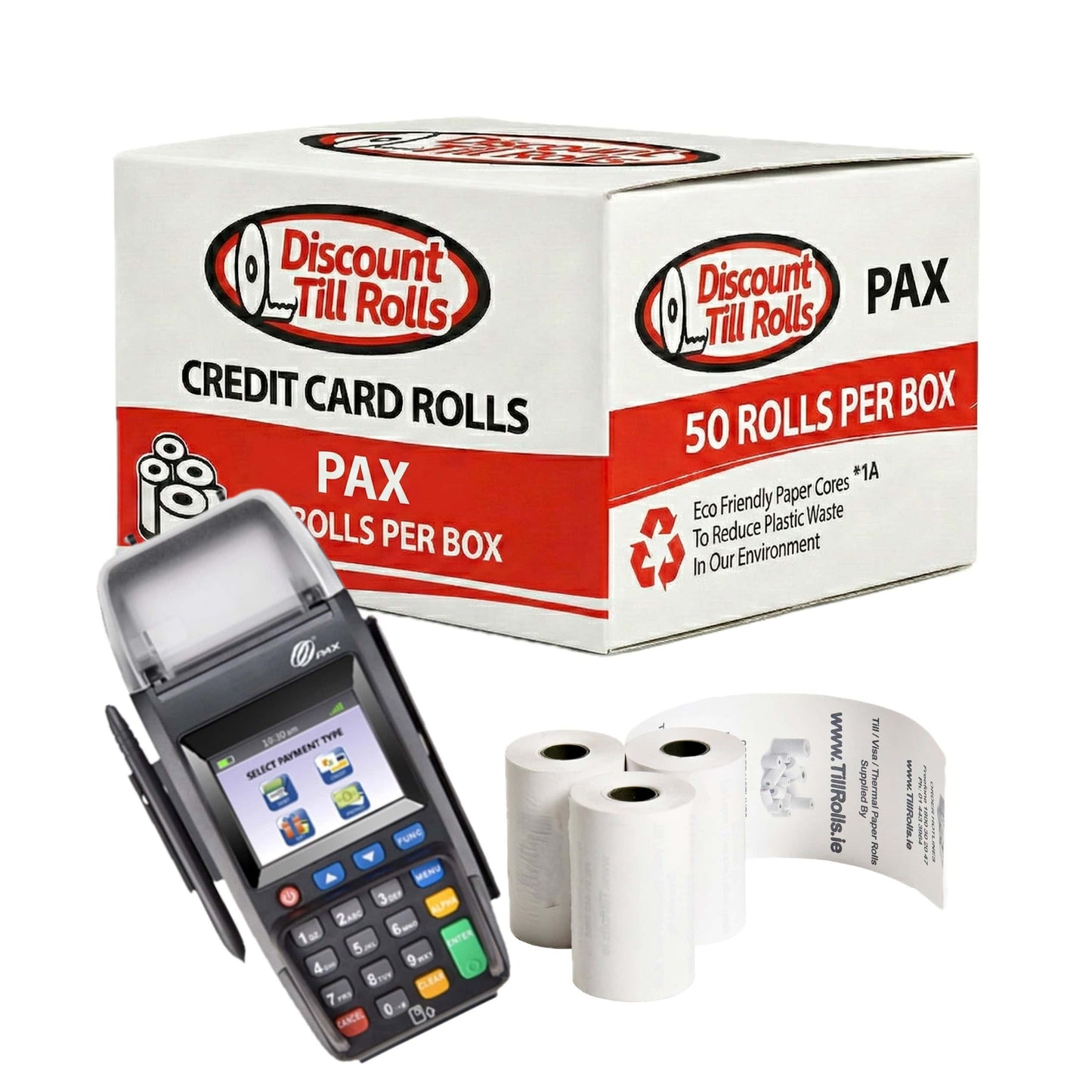 PAX S800 Thermal Credit Card Rolls - Shop Now