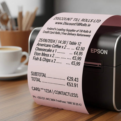 epson thermal printer printing a 80mm thermal till rolls receipt