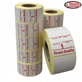 Finest Quality Deli Scale Labels | 38x70mm | 600 Thermal Labels/Roll | Ireland (Min. 6 Rolls)