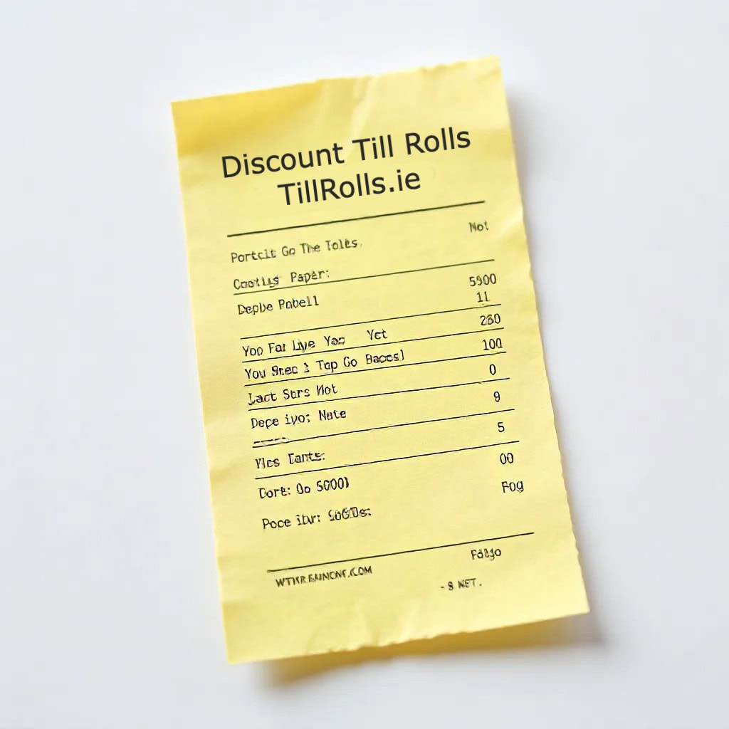80mm Yellow Thermal Till Rolls | 80x70mm High-Visibility Receipt Paper | 20 Roll Box | Ireland