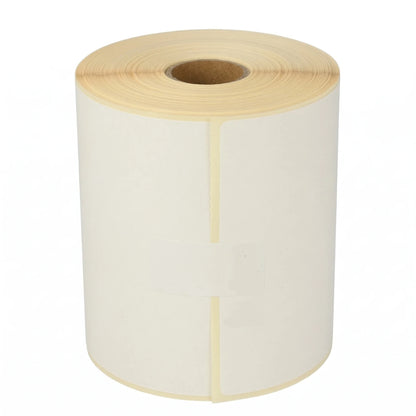 Roll of Zebra 800264-605 / 800284 white labels on a white background