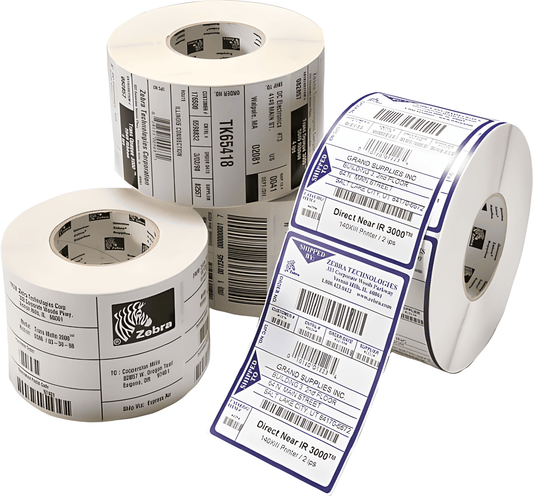 Zebra Direct Thermal Labels - Premium Quality 102x192x25mm