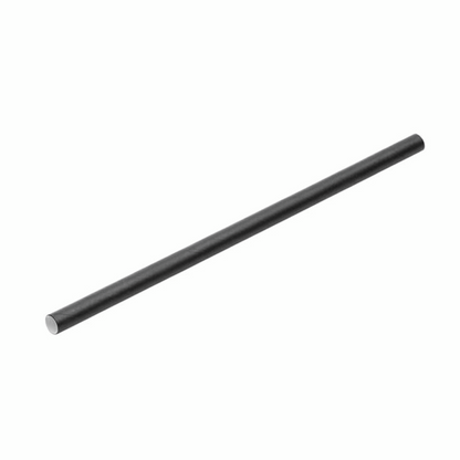 Black cocktail straw product shot