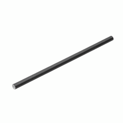 Black Cocktail Paper Straws Ireland | 3-Ply | 140mm × 5mm | 5,000 Per Case